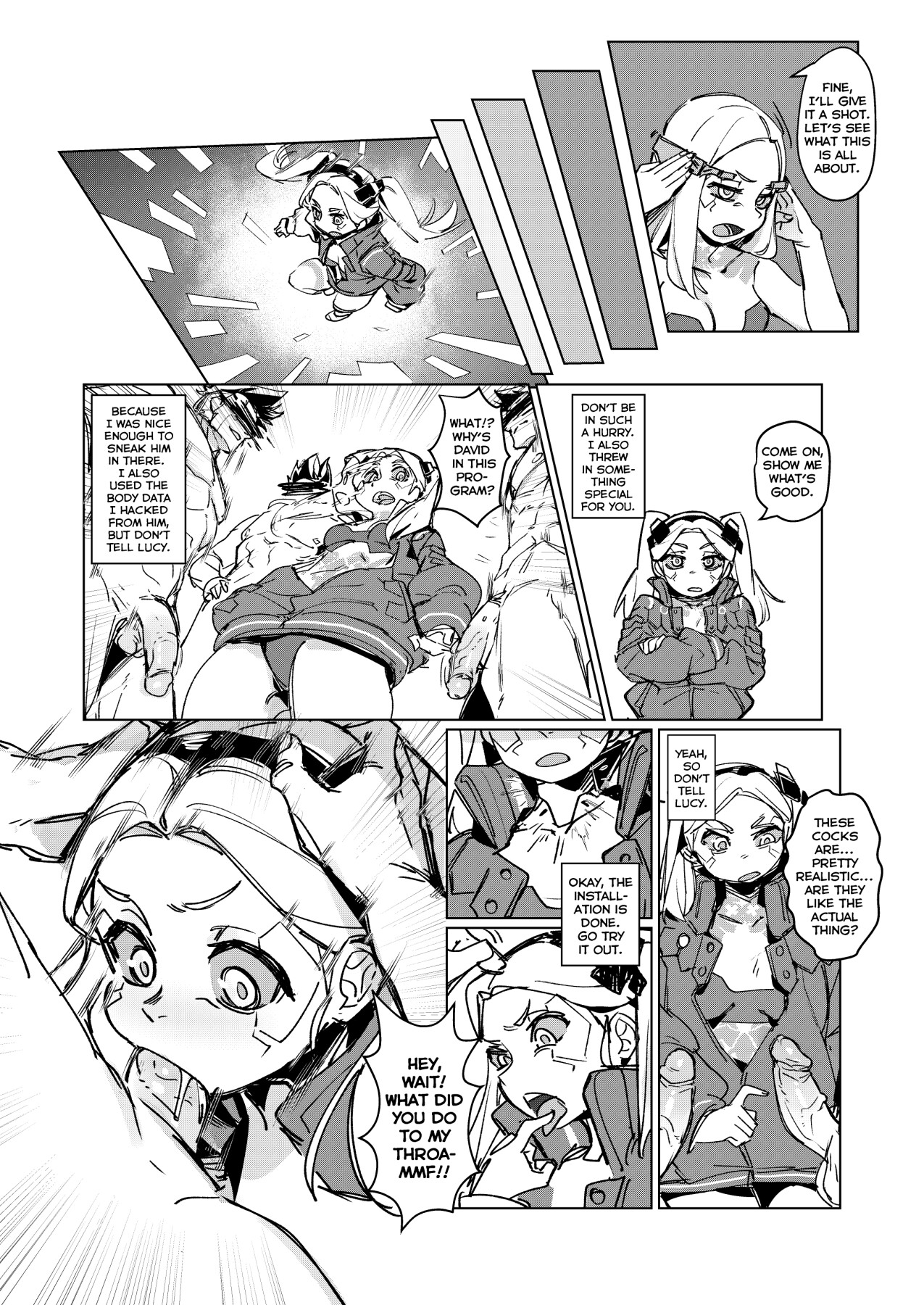 Hentai Manga Comic-CyberDICK ERORUNNERS-Read-3